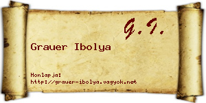 Grauer Ibolya névjegykártya