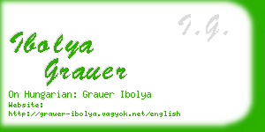 ibolya grauer business card